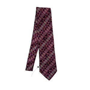 Emilio‎ Pucci Necktie Tie Men's Silk Pink Geometric Made in Italy